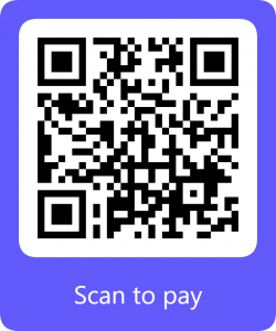 QR code. Scan to pay.